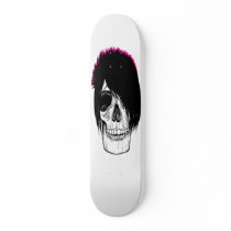 Pink Emo Rockstar Skulls Skateboards