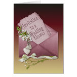Pink Envelope Wedding Shower Card