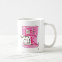 Pink Espresso Maker Mug mugs