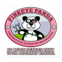 Pink Eye Panda Poster posters