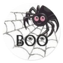 Pink Eyed Spider - Halloween Sticker