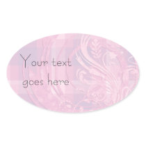Pink fabric decoupage stickers stickers