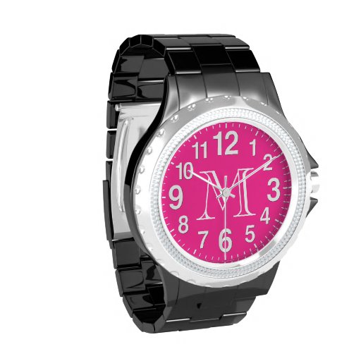 Pink Face Watches for Women with Large Numbers Zazzle