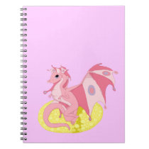 Pink Fae Dragon Hatchling Notebook