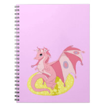 Pink Fae Dragon Hatchling Notebook