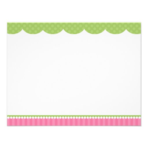 Pink Fairy Flat Note Card Announcements