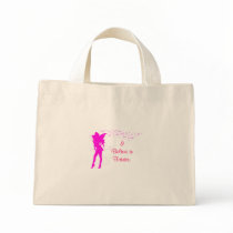 Pink fairy, I Believe in Fairies tote bag