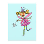 Pink fairy princess postcards