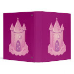 Pink Fairytale Castle Vinyl Binders