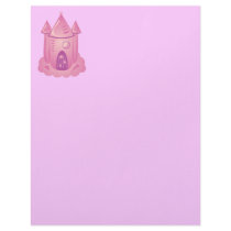Pink Fairytale Castle Letterhead Template