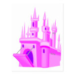 Pink Fairytale Wedding Castle Post Cards