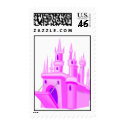 Pink Fairytale Wedding Castle postage by TheBridalShop Pink Fairytale Wedding Castle postage