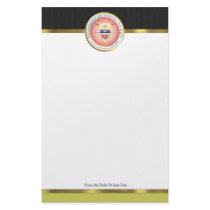 Pink Families on Duty Seal Stationary Customize stationery by styleincommand Pink Families on Duty Seal Stationary Customize stationery