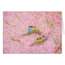 Pink Family Bliss Greeting Card