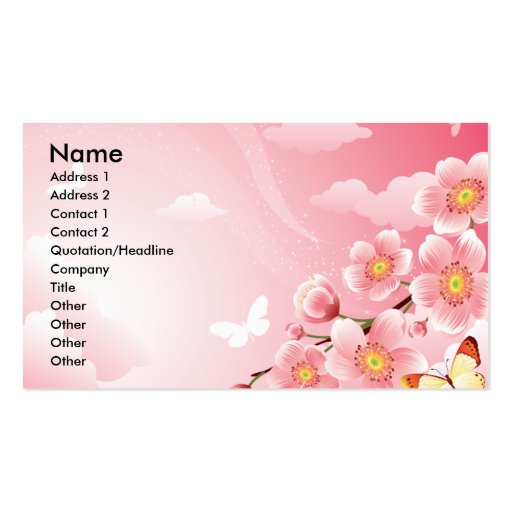 PINK FANTASY BUSINESS CARD