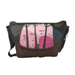 Pink Fantasy Forest messenger bags