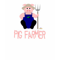 Pink Farmer Pig Pink Pig Farmer t-shirts