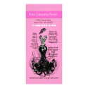 Pink Fashion Diva Rack Card rack cards