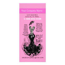 Pink Fashion Diva Rack Card rack cards by samack Pink Fashion Diva Rack Card rack cards