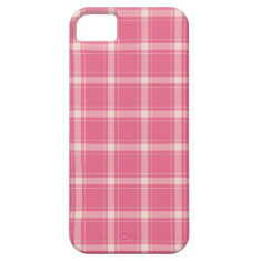 Pink Fashion Plaid iPhone 5 Case iPhone 5 Covers