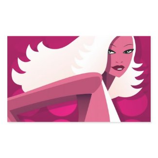 Pink Fashion Retro sticker