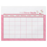 Pink Feel Better Binder Calendar Flyer