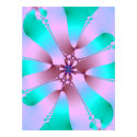 Pink Fern in a Sea Green Planter posters