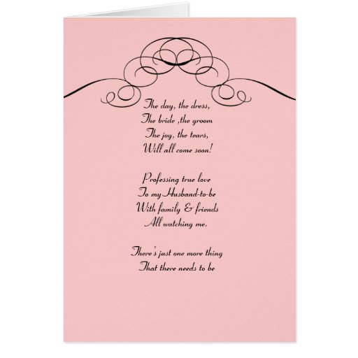 Pink  Filigree Be my bridemaid card