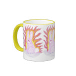 Pink Fire Bunny, Pink Fire Bunny, Pink Fire Bunny Coffee Mugs