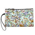 PINK FIRE SEVEN Colorful Little Black Book Candy Wristlet Clutch