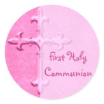 Pink First Holy Communion Sticker