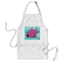 Pink Fish Adult Apron