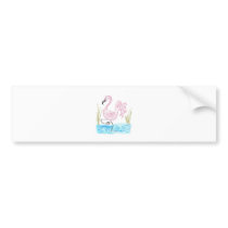 Pink Flamingo 13 Bumper Stickers