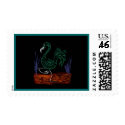 Pink Flamingo 13 inverted stamp