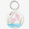 Pink Flamingo 13 keychain