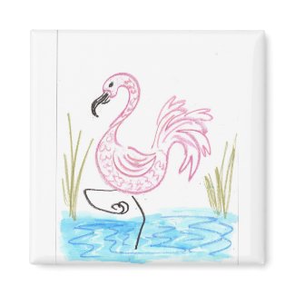 Pink Flamingo #13 magnet