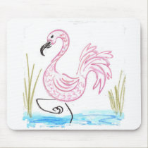 Pink Flamingo #13 mousepads