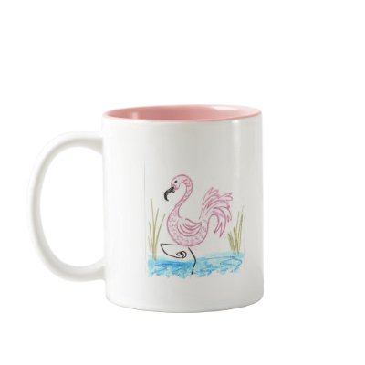 Pink Flamingo #13 Coffee Mug by eelkat