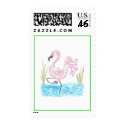 Pink Flamingo 13 stamp