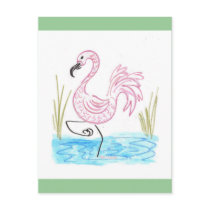 Pink Flamingo 13 postcards by pidgiefund Pink Flamingo 13 postcards