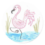 Pink Flamingo 13 stickers
