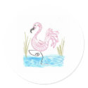 Pink Flamingo 13 stickers