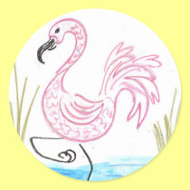 Pink Flamingo #13 stickers