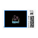 Pink Flamingo 13 wide boarder stamp