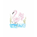 Pink Flamingo 13 wide boarder t-shirts
