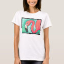 Pink Flamingo - artsy t-shirt by folkartblonde Pink Flamingo - artsy t-shirt