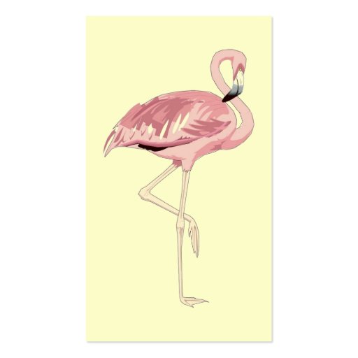 Pink Flamingo Business Cards (back side)