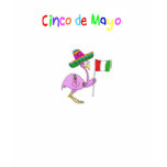 Pink Flamingo Cinco de Mayo Happy Shirt