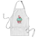 Pink Flamingo Cupcake Retro Dessert! Apron