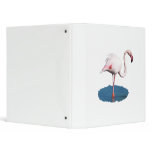 Pink Flamingo in Blue Pool of Water binders